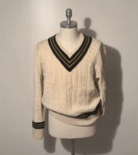 Ralph Lauren Cricket Sweater L   Lambswool Ca...