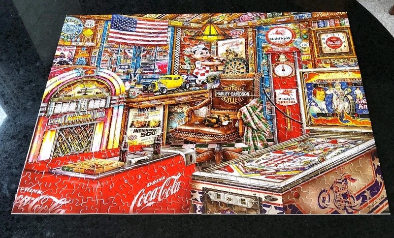 Majestic Springbok Wood Puzzle  500 Pieces "The Man Cave" COMPLETE!