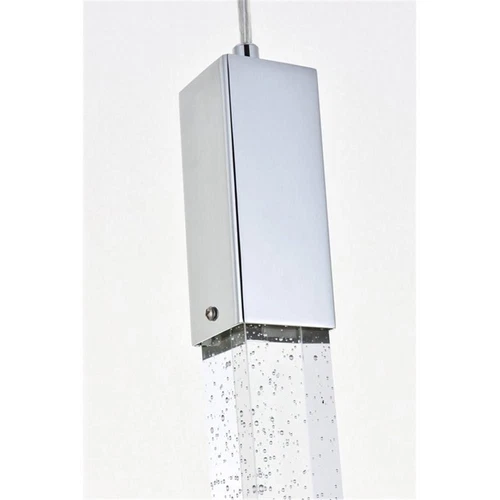 Elegant Lighting Weston 13-Light Modern Metal and Crystal Pendant in Chrome - Picture 6 of 8