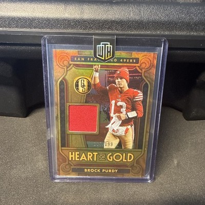 2023 Brock Purdy Panini Gold Standard - Heart of Gold Threads /199