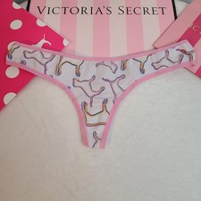 Rare VTG VS PINK Extreme Low Rider Graphic Cotton Boy Thong Panty Size M