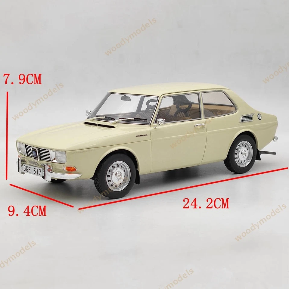 1:18 BOS Saab 99 1971 Beige BOS081 Resin Model Car Limited Collection Used - Image 3 of 4
