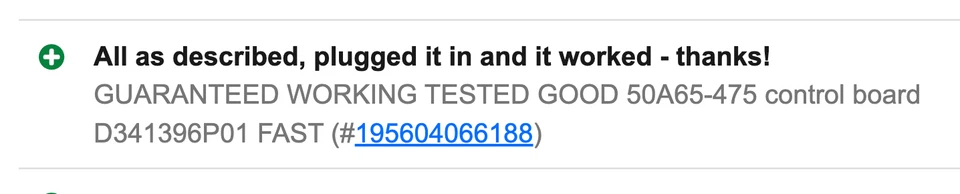 Tablero de control de horno 50A65-475-07 FUNCIONAMIENTO GARANTIZADO 50A65-475 D341396P01 Foto 3 de 4