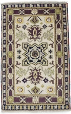3X5 ft Small Tribal Kazak Hand-Knotted Wool Oriental Area Rug Home Decor Carpet