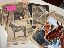 Preciados artículos de noticias y fotos de los mejores caballos de carreras y jinetes de la década de 1960