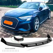 Für AUDI A3 A4 A5 A6 A7 A8 Q3 S6 Glänz Frontspoiler Frontlippe Spoiler Lippe