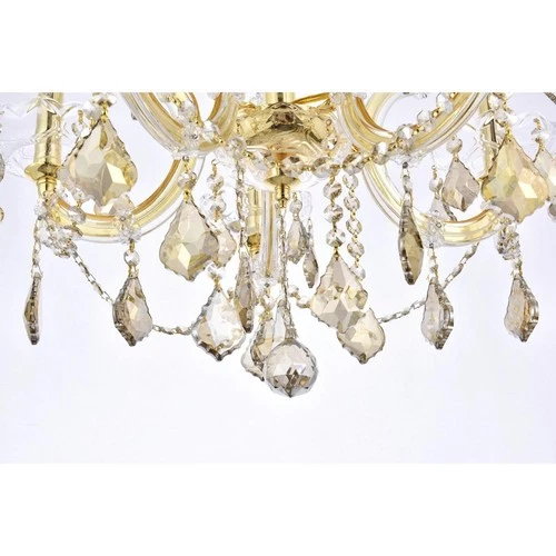 Elegant Lighting Maria Theresa 20" 6 Light Royal Crystal Chandelier - Picture 4 of 9