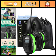 Upgraded Bluetooth Hearing Protection Earmuffs with AM/FM Radio, 31dB Noise Redu