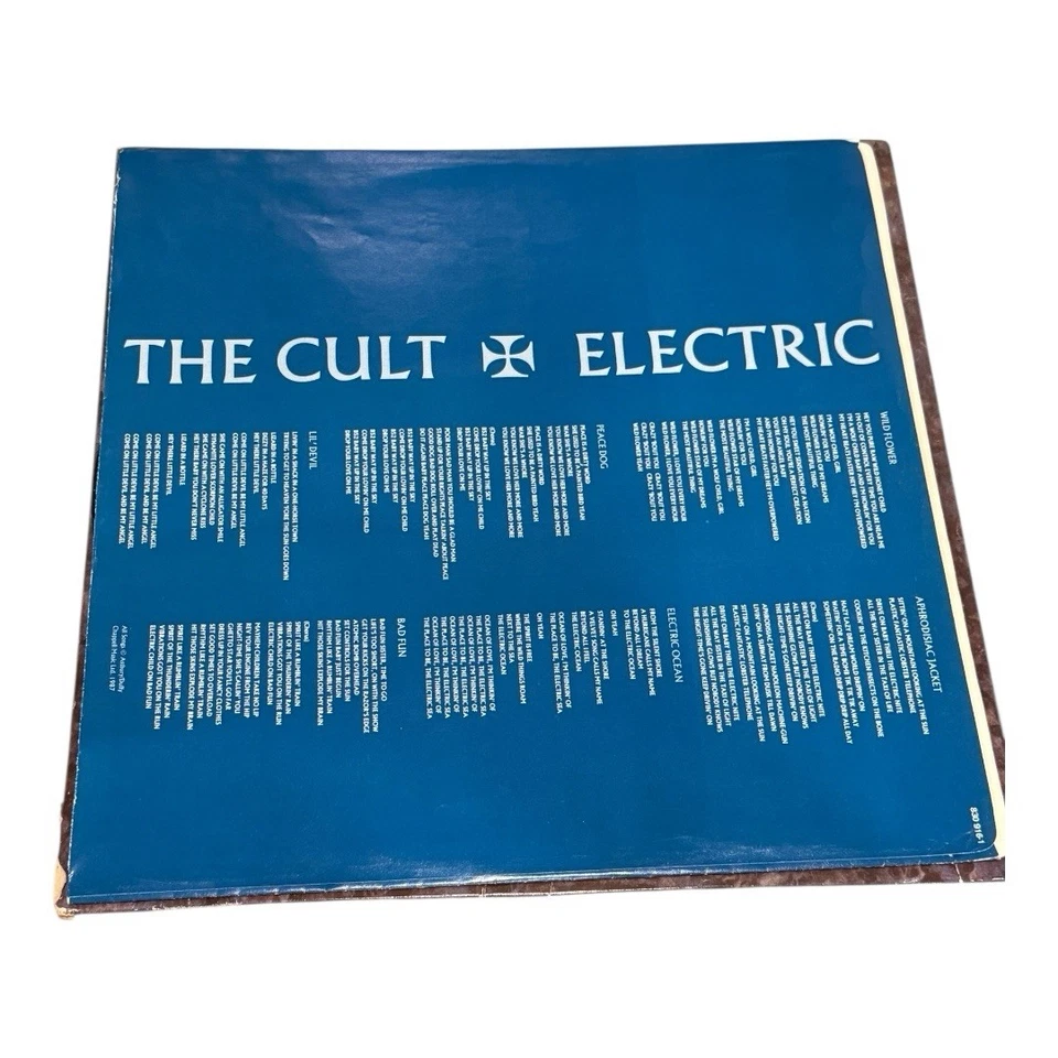 Original Vtg 1987 THE CULT Album Electric Record 1st Pressing Vinyl Lp Foto 4 de 4