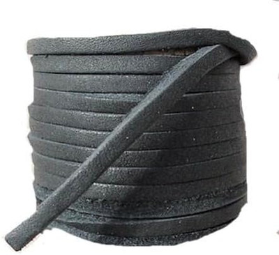 Lace Lacing Leather Topgrain Black 12 Feet 2 Pieces