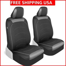 Black Cloth Car Seat Covers For Front Seats  Automotive Bucket Seat Covers...