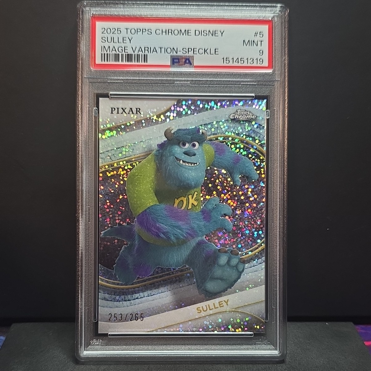 2025 Topps Chrome Disney Sulley Speckle /265 PSA 9 | eBay
