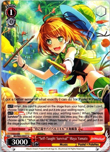 Self-Taught Survival BD/W63-E057 Weiss Schwarz BanG Dream! Girls Band Party!