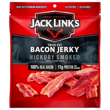 Jack Link'S Bacon Jerky, Hickory Smoked, 2.5 Oz. Bag-Flavorful Ready to Eat Meat