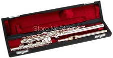 Gemeinhardt 3OB / GLP Gold Lip 17 Key Open Hole Silvering C Tune Flute E Key