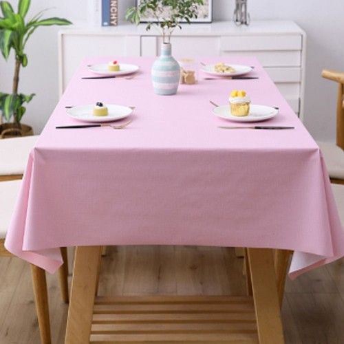 Solid Colour Waterproof Tablecloth Rectangular Table Cover Household - Picture 7 of 19