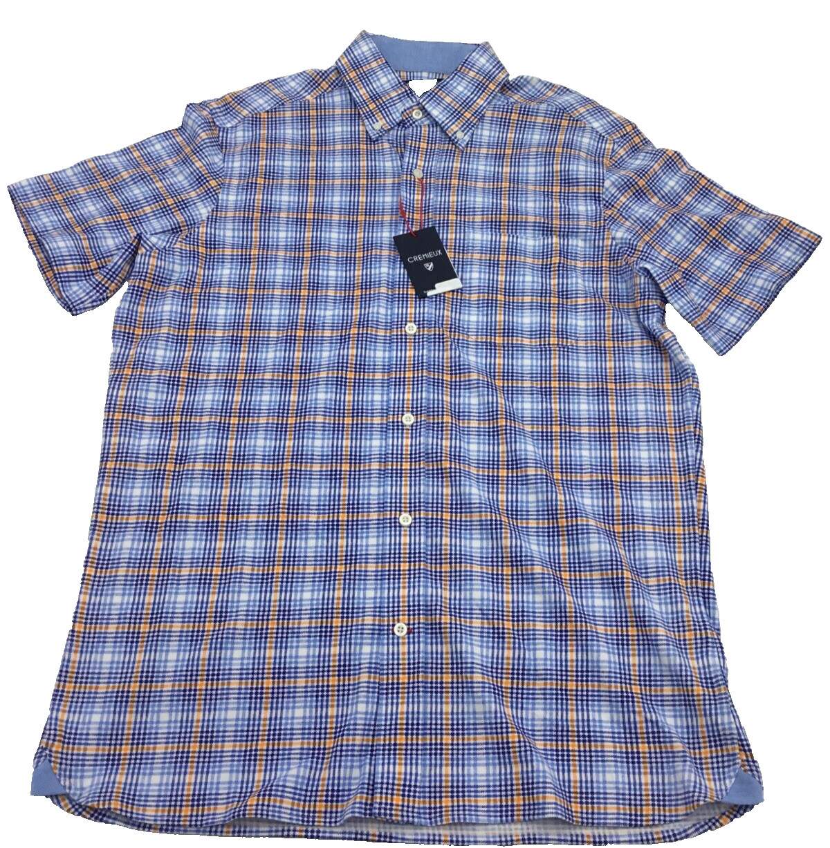 Мужская рубашка Cremieux на пуговицах с коротким рукавом Многоцветная Средняя 5690₽