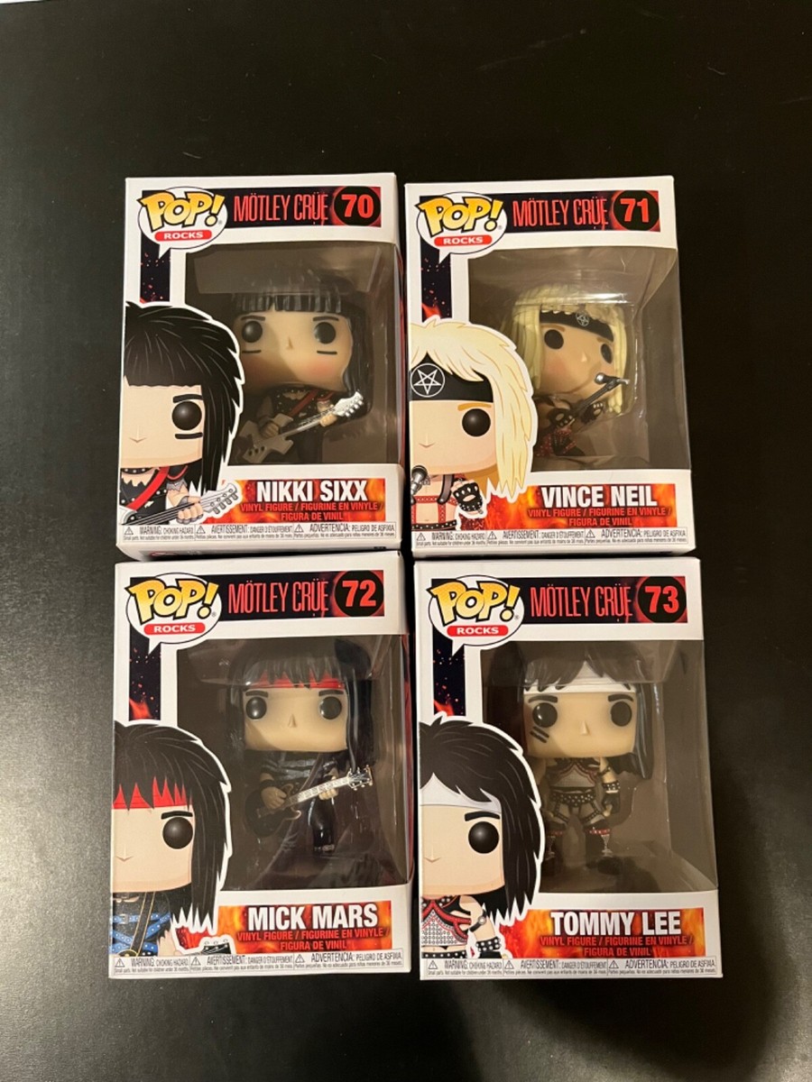【未開封】 Funko POP! MOTLEY CRUE 4体セット Mötley Crüe Set of 4 Funko Pop! #70-73- Nikki, Vince, Mick