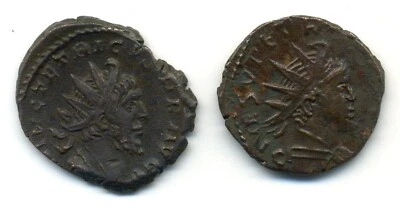 (2330) LOT de 2 ANTONINIENS de TÉTRICUS Ier et TETRICUS II - Photo 1/2