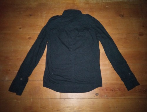 Men`s casual black shirt long sleeve - Wilberton - BLV - military style shirt - Picture 3 of 8