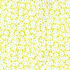 Feline Drive Fabric Packed Daisies Yellow Floral Fat Quarter 2 yards