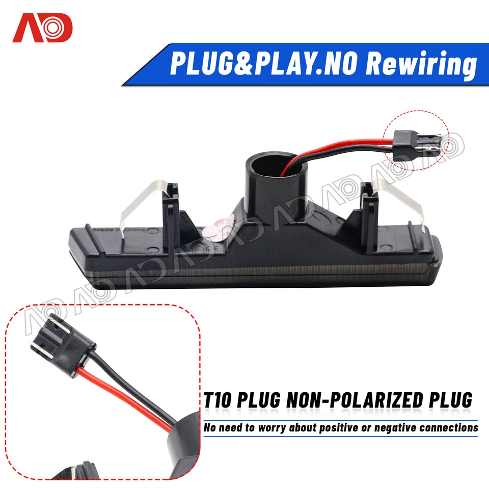 Para BMW Serie 7 E38 1995-01 Lente ahumada LED Luz de señalización lateral Lámpara de señal de giro Foto 3 de 4