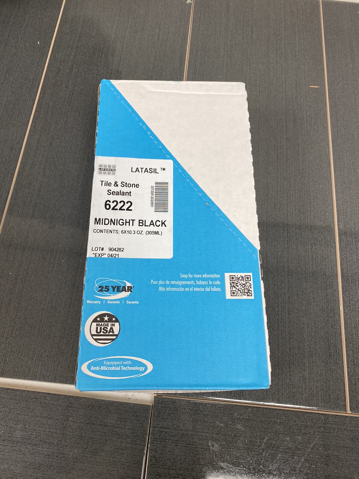 Laticrete Latasil - Tile & Stone Silicone Caulk Sealant - Black - (6 x 10.3 OZ.)