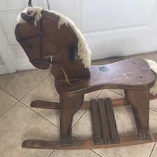 Beautiful Vintage Wooden Rocking Horse My son is 42 years old