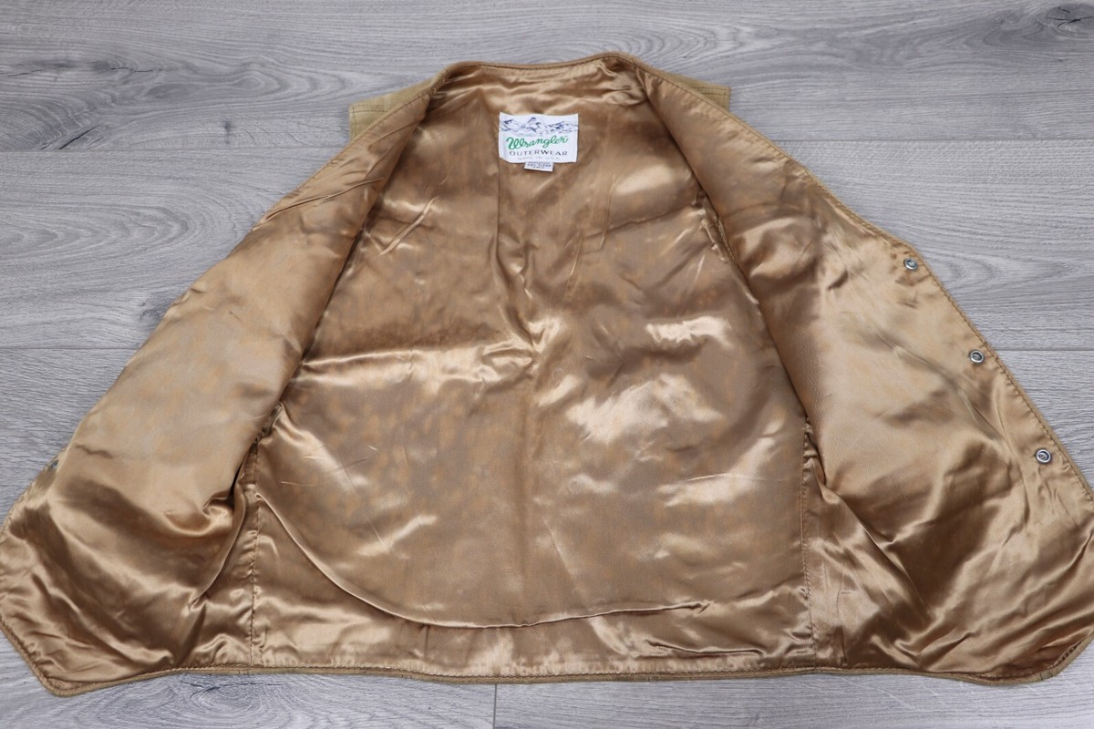 WRANGLER Vintage USA Limited Edition Beige Suede Vest Gilet