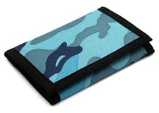 Kids Wallet for Boys and Girls, Novelty Wallet for Boys Ages 5-7, Camo Blue