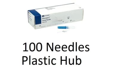 100 Monoject Kendall Plastic Hub Dental Medical Needles 30G Blue Short New