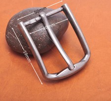 40mm Antique Silver Quality Classic Leathercraft Belt Heel Bar Prong Pin Buckle