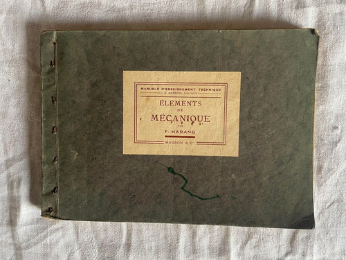 LIVRE TECHNIQUE ANCIEN