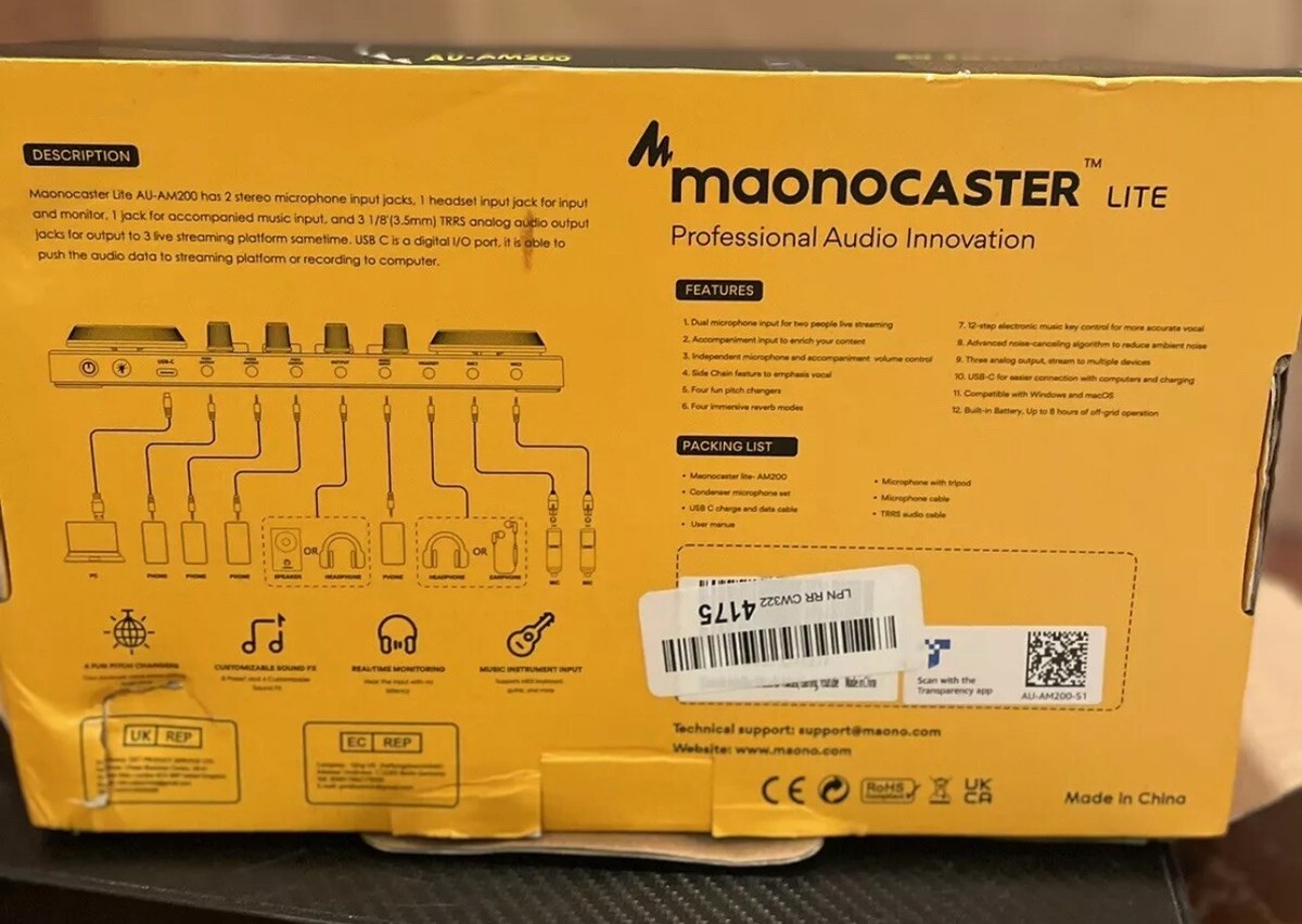 MaonoCaster Lite AU-AM200 S1 Starter Bundle w/ Microphone Podcast