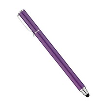 For iPhone XS XR 8 11 12 13 SE iPAD PURPLE STYLUS ALUMINUM TOUCH PEN FIBER TIP