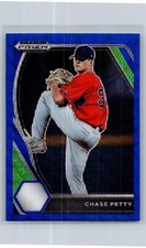 2021 panini prizm draft picks baseball chase petty blue wave prizm rc #26