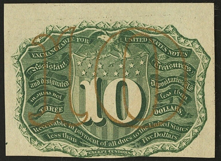 1863 Second Issue 10 Cents Fractional Currency Note FR# 1244 Civil War PMG UNC62 - Image 4 of 4
