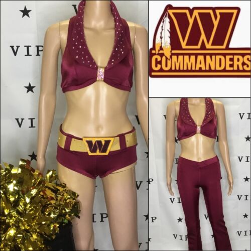 Uniforme de porristas profesional NFL animadora Washington Commanders adulto sm - Imagen 2 de 11