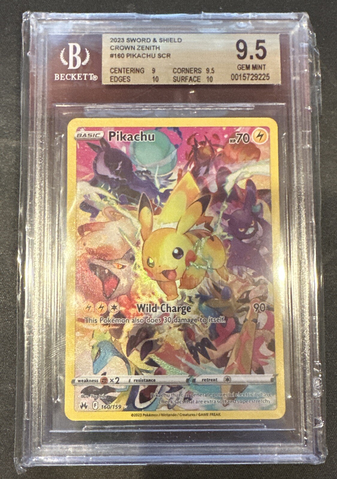 Pok mon TCG Pikachu Crown Zenith 160 159 Holo Secret Rare BGS 9 5 EBay pok-mon-tcg-pikachu-crown-zenith-160-159-holo-secret-rare-bgs-9-5-ebay