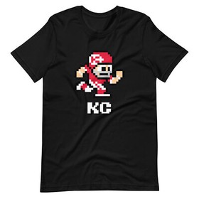 Kansas City Chiefs NES Football Player 8-bit Tecmo Super Bowl Nintendo T-Shirt