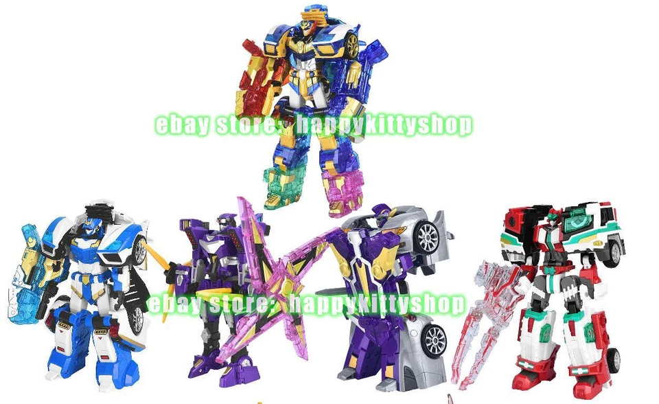 Metal Cardbot 7-11" Transform Figure Boys Kids Toy Car Truck Plane Vehicle Robot - Image 2 of 4