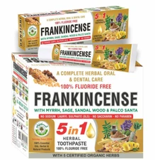 6X FRANKINCENSE ORGANIC TOOTHPASTE - AL RIYAN  100% Natural Fluoride free