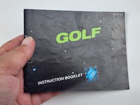 Nintendo NES GOLF Black Label Manual Instruction Booklet Only Vintage 1985