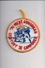 1976 West Suburban Century III Camporee patch