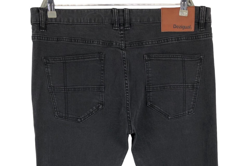 RRP€99 DESIGUAL Denim JON REP Men's Stretch Slim Fit Jeans Size W36 L34 image 4
