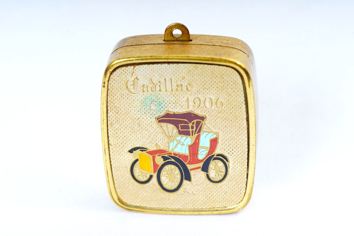 Sankyo Clover Music Box 1906 Cadillac Vintage Mini Enameled