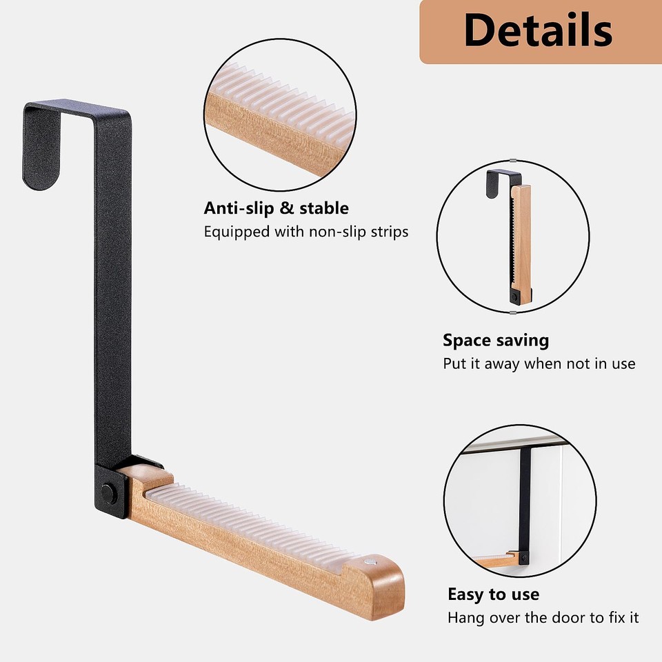 CINPIUK Over Door Hanger, Retractable Over The Door Hook, Valet Hooks