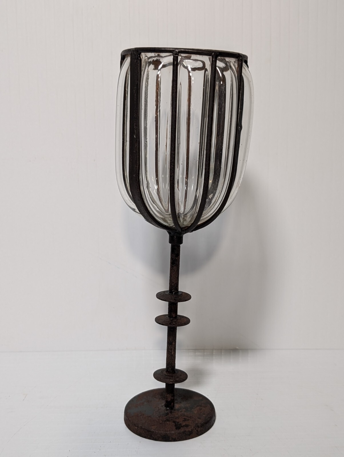 Blown  Glass Cup, 12" Tall, 4" Diameter