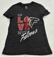 Atlanta Falcons Outerstuff NFL Girls Black "In Love With" T-Shirt M 10/12
