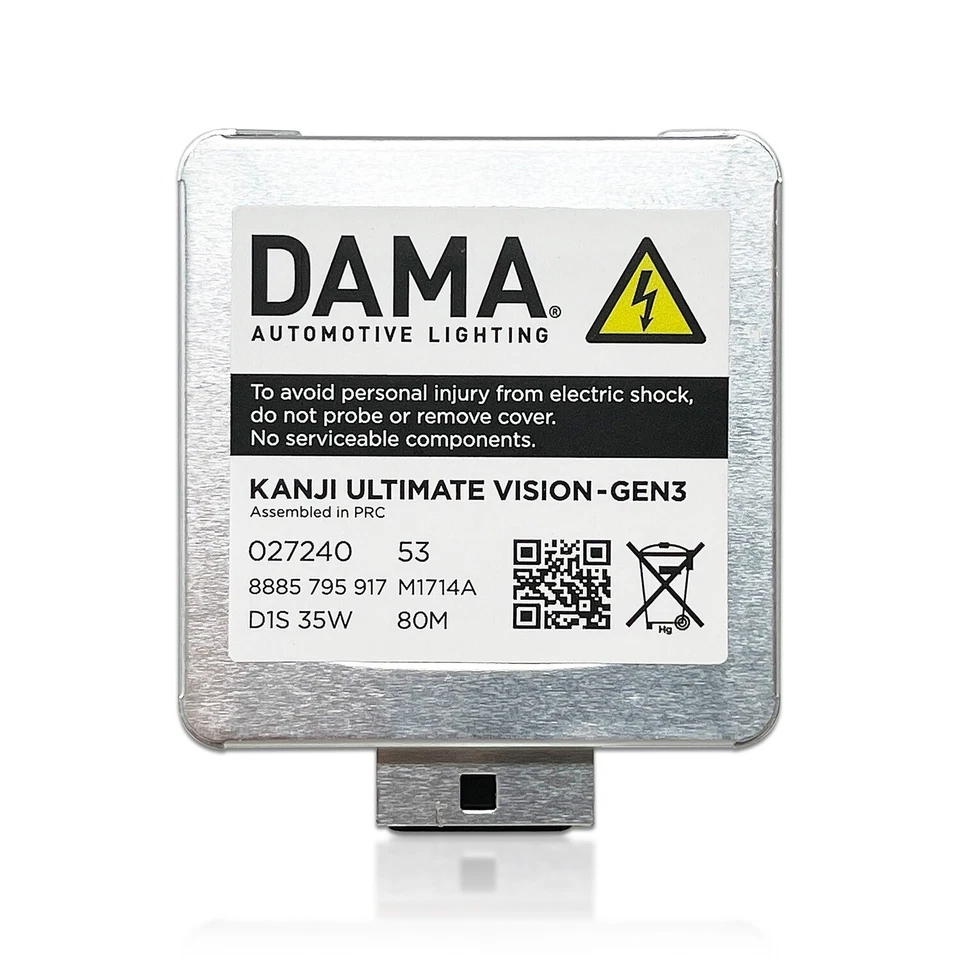 DAMA Kanji Ultimate Vision Gen3 D1S HID Xenon Headlight Bulbs 6000K - Pack of 2 - Image 4 of 4
